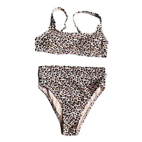 Xhilaration Womens Animal Print 2 Pc Bikini Swimming Suit-S/M-GUC - Picture 1 of 9
